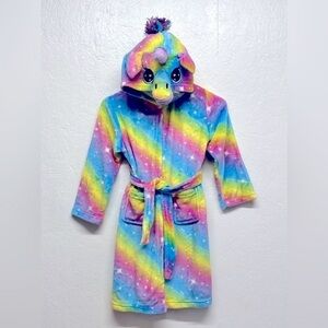 GIRLS Hooded Unicorn Robe (fits 6-7 year old)